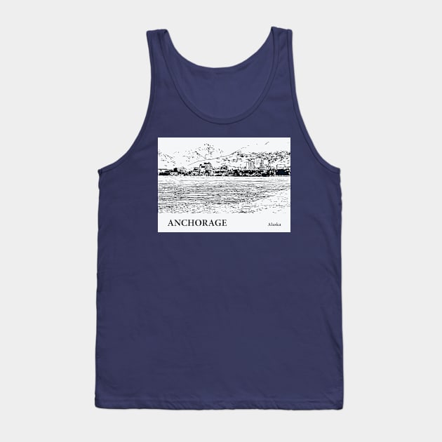 Anchorage - Alaska Tank Top by Lakeric